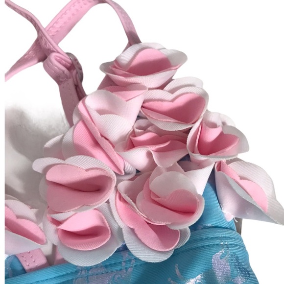 NWT Floatmini Blue Iridescent Unicorn Swimsuit - Picture 7 of 13